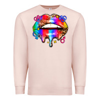 Pale Pink pride lips Premium Sweatshirt - AdoDesignShop