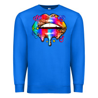 True Royal pride lips Premium Sweatshirt - AdoDesignShop