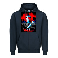Navy Vintage Classic  Horror film Art Characters Mens Womens Zipper Hoodie - maiPhamDesign