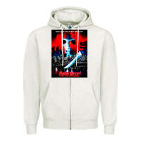 Oatmeal Heather Vintage Classic  Horror film Art Characters Mens Womens Zipper Hoodie - maiPhamDesign