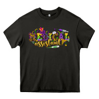 Asphalt MA Medical Assistant Mardi Gras Heavy Core Tee - NancyCooperArtShop
