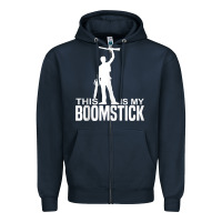 Navy this is my boomstick shotgun chainsaw dead evil halloween tank top Zipper Hoodie - maiPhamDesign