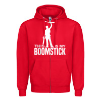 Red this is my boomstick shotgun chainsaw dead evil halloween tank top Zipper Hoodie - maiPhamDesign