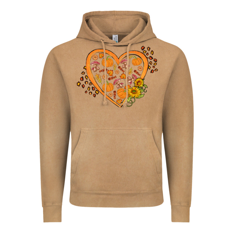 Western Autumn Heart Vintage Hoodie by FaDigitalArtStudio | Teevron