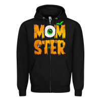 Black womens momster tshirt halloween scary costume mom t shirt Zipper Hoodie - maiPhamDesign