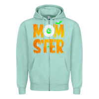 Seafoam womens momster tshirt halloween scary costume mom t shirt Zipper Hoodie - maiPhamDesign