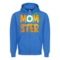 True Royal womens momster tshirt halloween scary costume mom t shirt Zipper Hoodie - maiPhamDesign