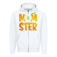 White womens momster tshirt halloween scary costume mom t shirt Zipper Hoodie - maiPhamDesign