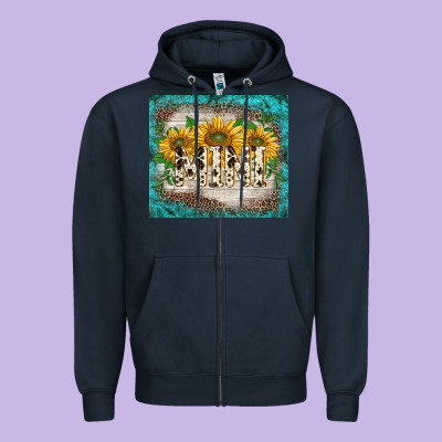 Western Mother's Day Mimi  Tumbler Zipper Hoodie Designed By Barkaloodesign