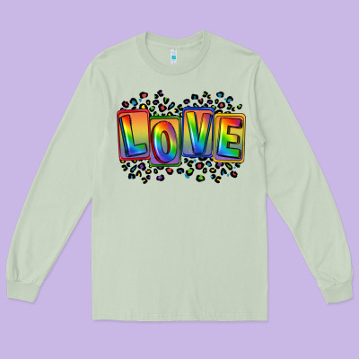 Love Pride Long Sleeve Tee Designed By Fadigitalartstudio