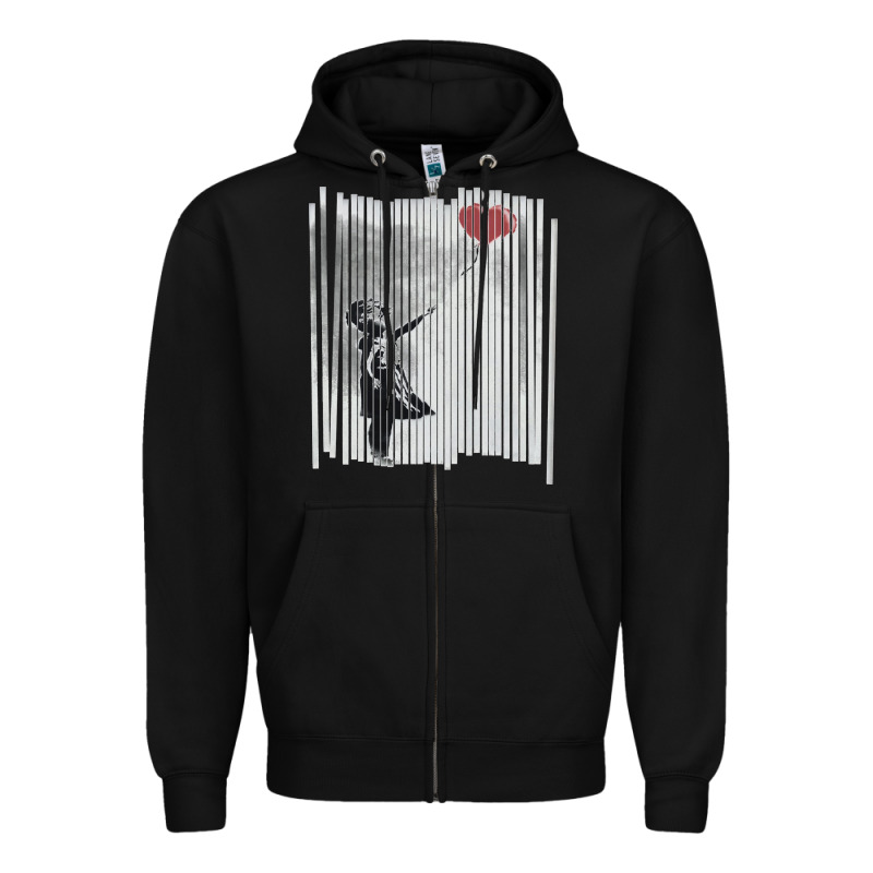 Banksy Balloon Girl Cute Zipper Hoodie by maiPhamDesign | Teevron