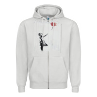 Dove Grey banksy balloon girl cute Zipper Hoodie - maiPhamDesign
