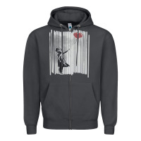 Smoke banksy balloon girl cute Zipper Hoodie - maiPhamDesign