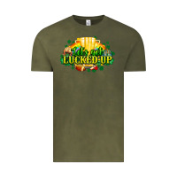 Vintage Olive St. Patrick's Day American Football Vintage Tee - HowdyJamesFarm