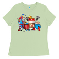 Matcha Lacrosse coffee cups Ladies Tee - HowdyJamesFarm