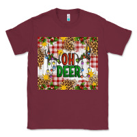 Burgundy Oh Deer Classic Tee - Artiststas