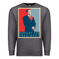 Charcoal Heather Bartlet For President Lover Gift Premium Sweatshirt - maiPhamDesign