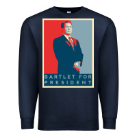 Navy Bartlet For President Lover Gift Premium Sweatshirt - maiPhamDesign