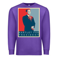 Purple Bartlet For President Lover Gift Premium Sweatshirt - maiPhamDesign