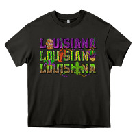 Asphalt Louisiana Mardi Gras Heavy Core Tee - NancyCooperArtShop