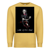 Antique Gold Saw I Want To Play A Game Picture Premium Sweatshirt - maiPhamDesign
