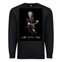 Black Saw I Want To Play A Game Picture Premium Sweatshirt - maiPhamDesign