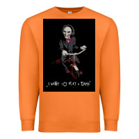 Carrot Saw I Want To Play A Game Picture Premium Sweatshirt - maiPhamDesign