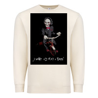 Sandshell Saw I Want To Play A Game Picture Premium Sweatshirt - maiPhamDesign