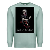 Seafoam Saw I Want To Play A Game Picture Premium Sweatshirt - maiPhamDesign