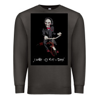 Smoke Saw I Want To Play A Game Picture Premium Sweatshirt - maiPhamDesign