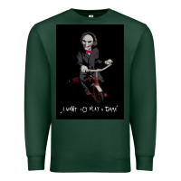 Sports Green Saw I Want To Play A Game Picture Premium Sweatshirt - maiPhamDesign