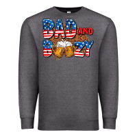Charcoal Heather bad and boozy usa Premium Sweatshirt - AdoDesignShop