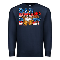 Navy bad and boozy usa Premium Sweatshirt - AdoDesignShop