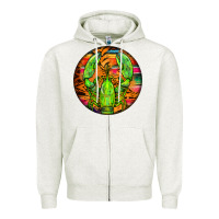 Oatmeal Heather lobster Zipper Hoodie - BarkalooDesign