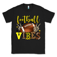 Black Football vibes yellow and black team color Classic Tee - HowdyJamesFarm