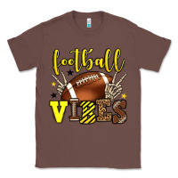 Chestnut Football vibes yellow and black team color Classic Tee - HowdyJamesFarm
