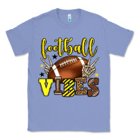 Colony Blue Football vibes yellow and black team color Classic Tee - HowdyJamesFarm