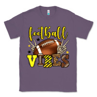 Lavender Football vibes yellow and black team color Classic Tee - HowdyJamesFarm