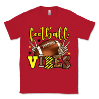 Red Football vibes yellow and black team color Classic Tee - HowdyJamesFarm