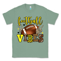 Sage Football vibes yellow and black team color Classic Tee - HowdyJamesFarm