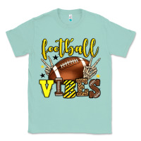 Seafoam Football vibes yellow and black team color Classic Tee - HowdyJamesFarm