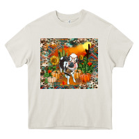 Cream Fall baby cow Heavy Core Tee - RanaPortraitStore