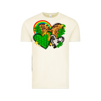 Vintage Arctic St. Patrick's Day hearts with leopard Vintage Tee - HowdyJamesFarm