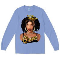 Colony Blue black queen Long Sleeve Tee - FaDigitalArtStudio