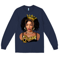 Navy black queen Long Sleeve Tee - FaDigitalArtStudio