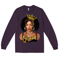 Plum black queen Long Sleeve Tee - FaDigitalArtStudio
