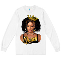 White black queen Long Sleeve Tee - FaDigitalArtStudio
