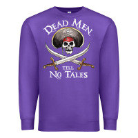 Purple Dead Men Tell No Tales Funny Gifts Boy Girl Premium Sweatshirt - maiPhamDesign