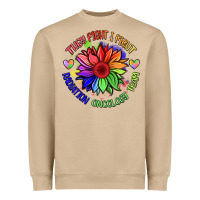 Mushroom oncology team sunflower Heavyweight Sweatshirt - BarkalooDesign