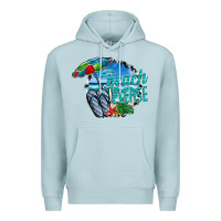 Blue Mist beach please Premium Hoodie - CowhideDigitalArt